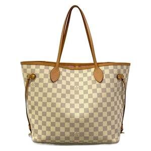 Louis Vuitton Neverfull MM Damier Tote Bag N41605 Azur Rose Ballerine